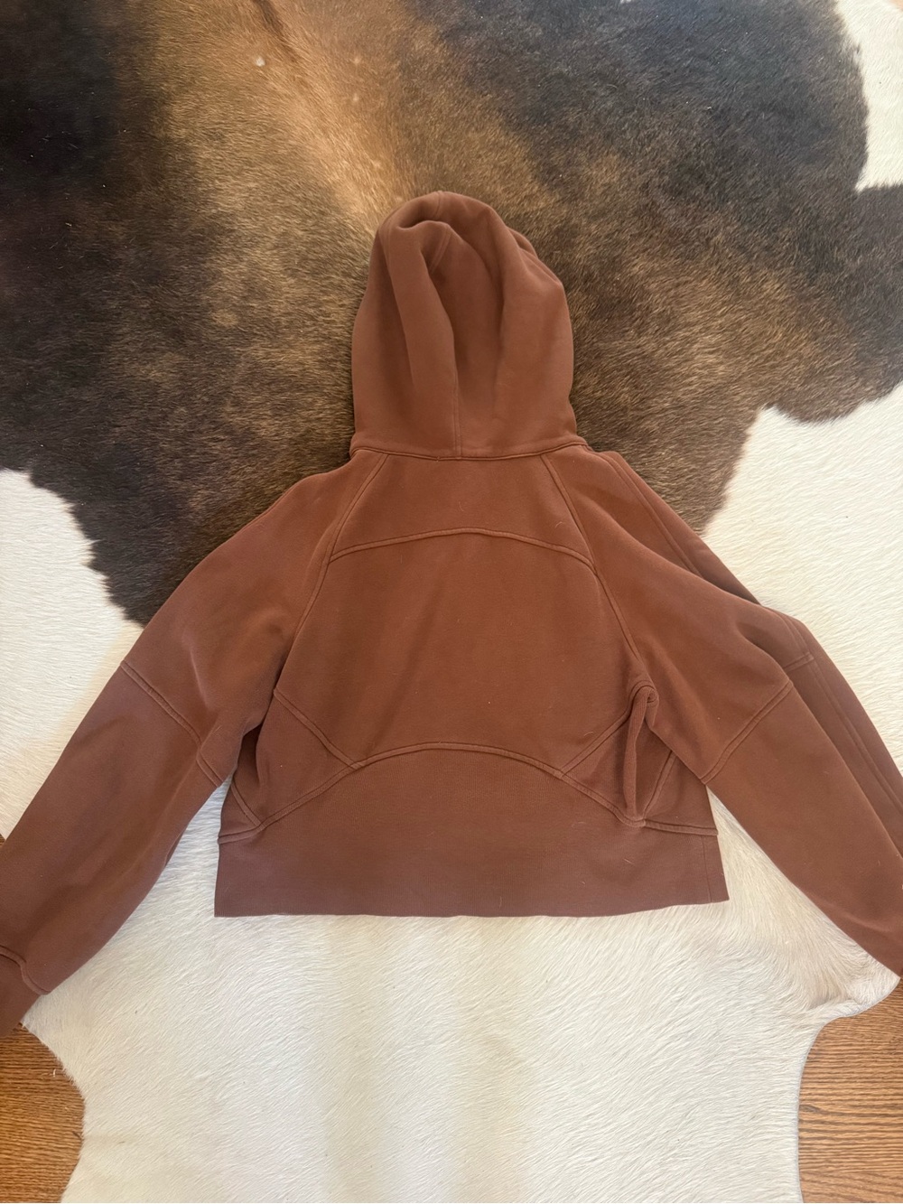 lululemon athletica Chestnut Brown Half-Zip Hooded Pullover - Picture 3 of 4